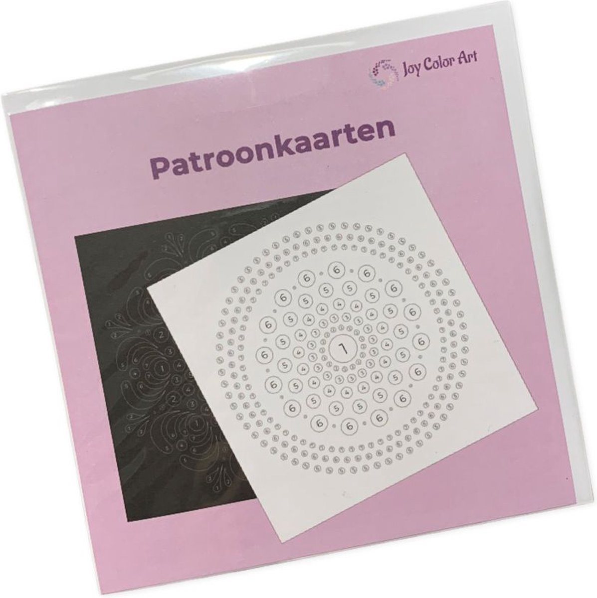 5 kaarten met envelop | Patroonkaart stippen evt. op nummer | dot painting | dotten